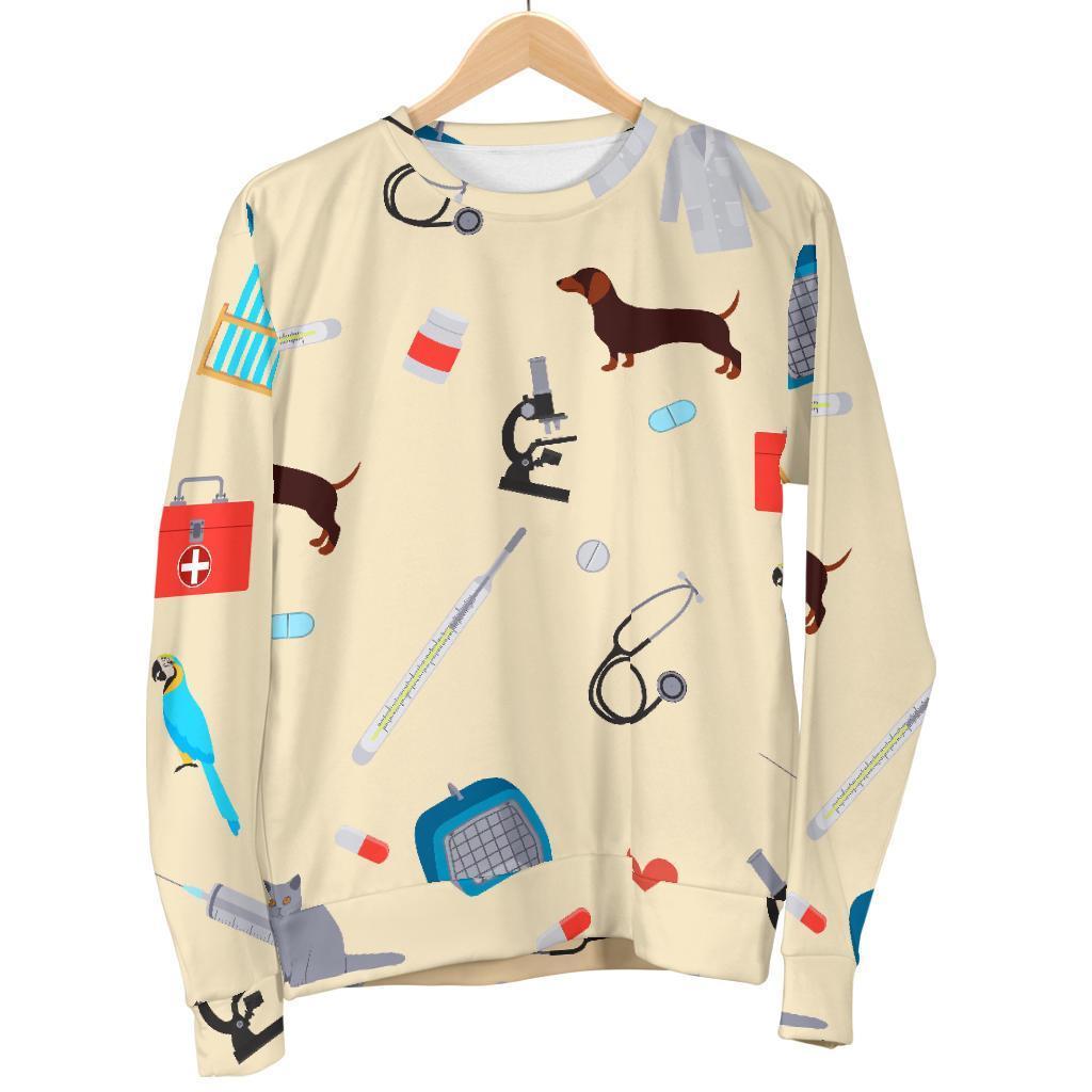 Veterianary Print Pattern Women's Sweatshirt-grizzshop