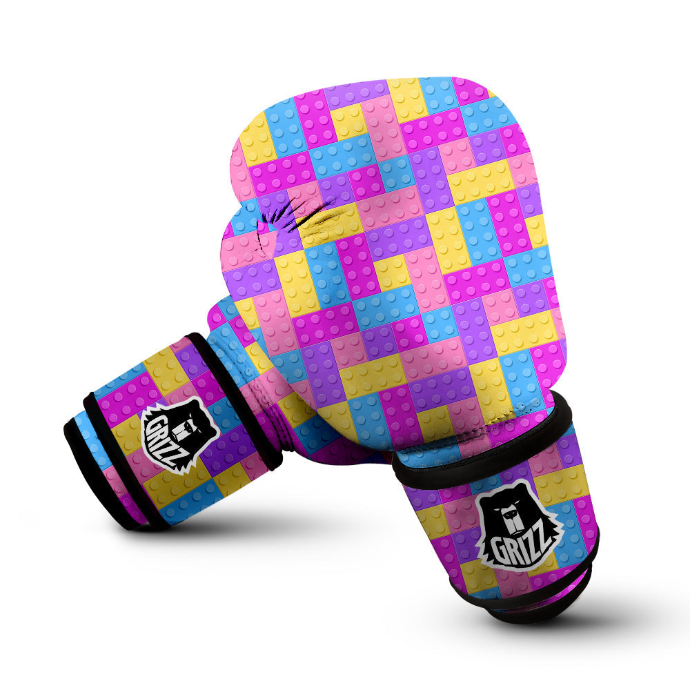 Video Game Colorful Block Puzzle Print Boxing Gloves-grizzshop