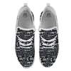 Video Game White And Black Print Pattern White Athletic Shoes-grizzshop