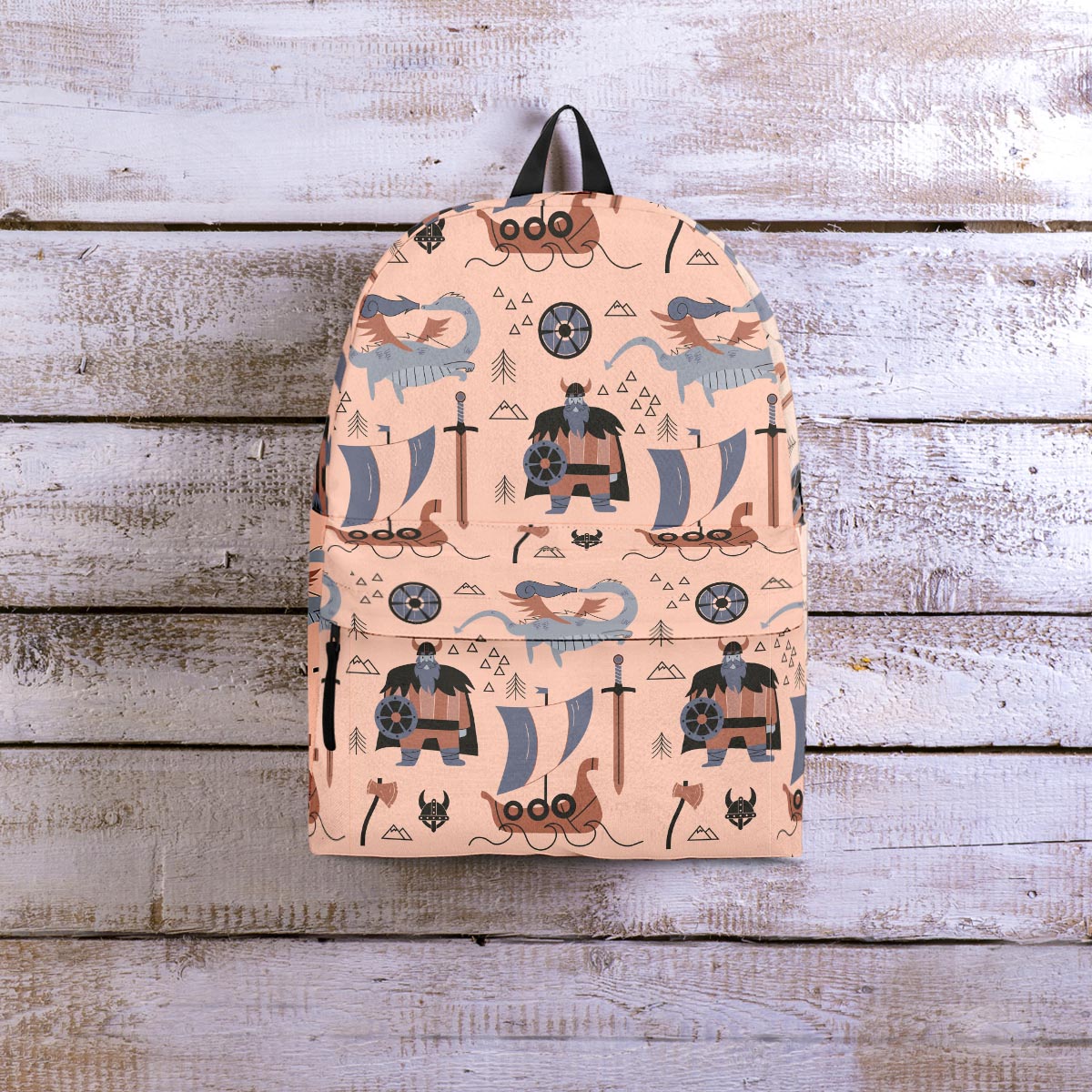 Viking Cartoon Norse Backpack-grizzshop