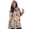 Viking Cartoon Norse Hoodie Dress-grizzshop