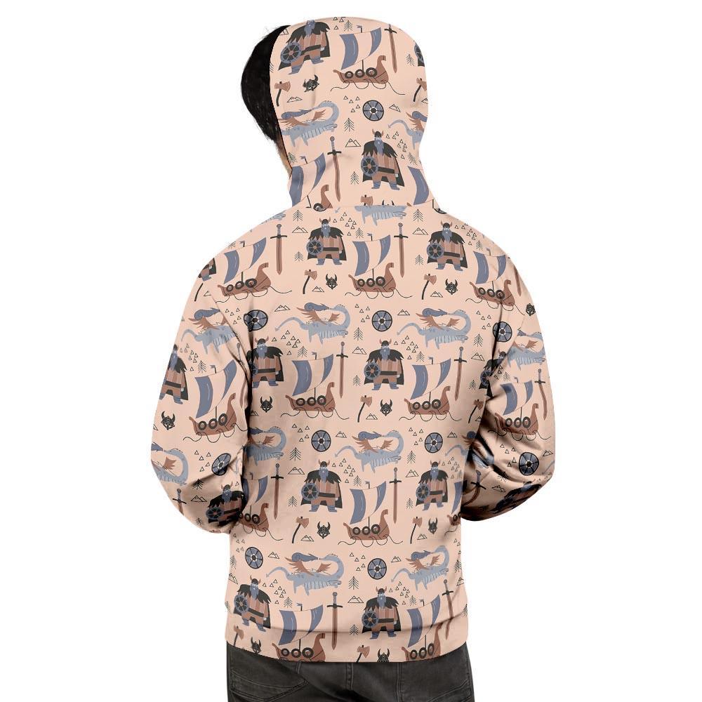 Viking Cartoon Norse Men's Hoodie-grizzshop