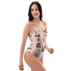 Viking Cartoon Norse One Piece Swimsuite-grizzshop