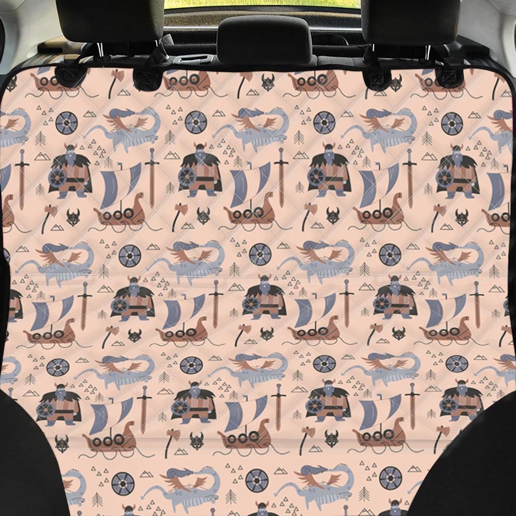 Viking Cartoon Norse Pet Car Seat Cover-grizzshop