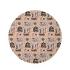 Viking Cartoon Norse Round Rug-grizzshop