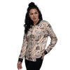 Viking Cartoon Norse Women's Bomber Jacket-grizzshop