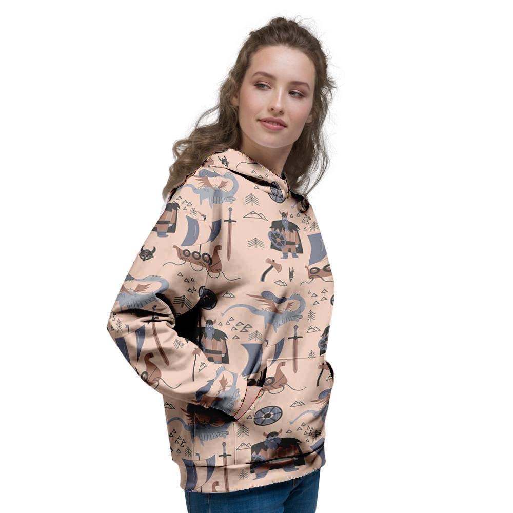 Viking Cartoon Norse Women's Hoodie-grizzshop