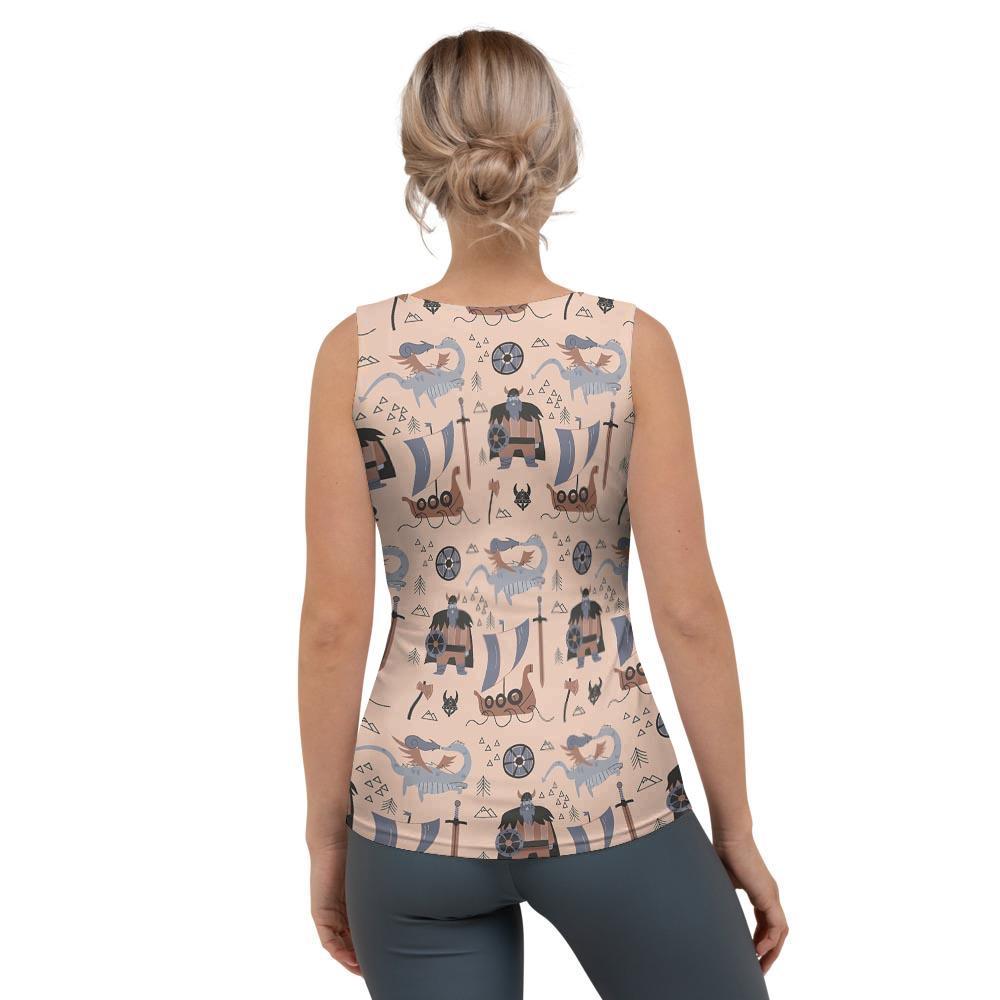Viking Cartoon Norse Women's Tank Top-grizzshop