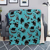 Viking Cartoon Silhouette Blanket-grizzshop