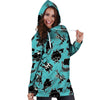 Viking Cartoon Silhouette Hoodie Dress-grizzshop