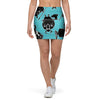 Viking Cartoon Silhouette Mini Skirt-grizzshop