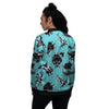 Viking Cartoon Silhouette Women's Bomber Jacket-grizzshop