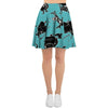 Viking Cartoon Silhouette Women's Skirt-grizzshop