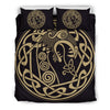 Viking Drakkar Print Duvet Cover Bedding Set-grizzshop