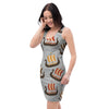 Viking Drakkar Ship Bodycon Dress-grizzshop