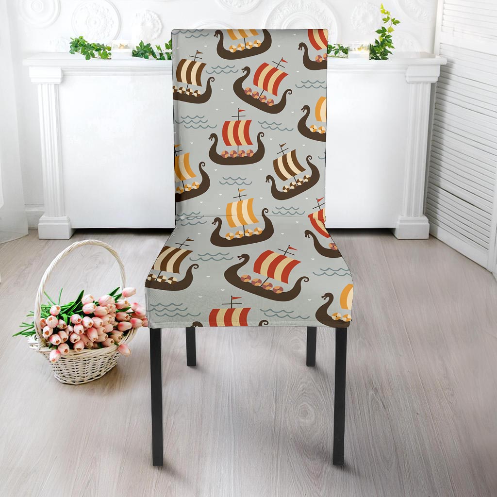 Viking Drakkar Ship Chair Cover-grizzshop