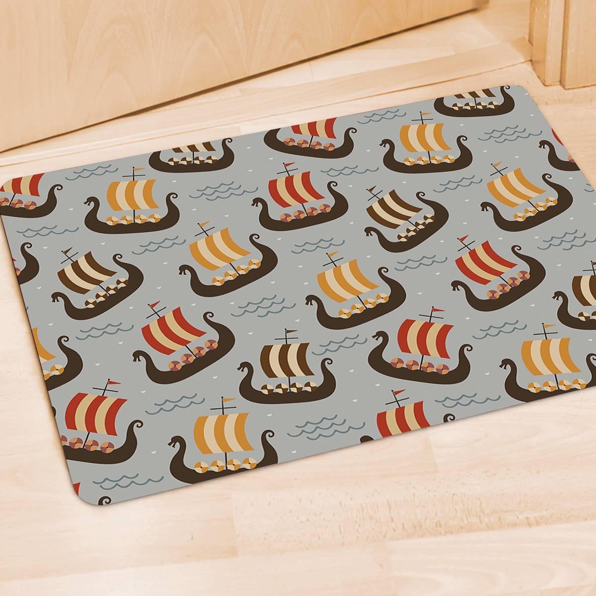 Viking Drakkar Ship Door Mat-grizzshop