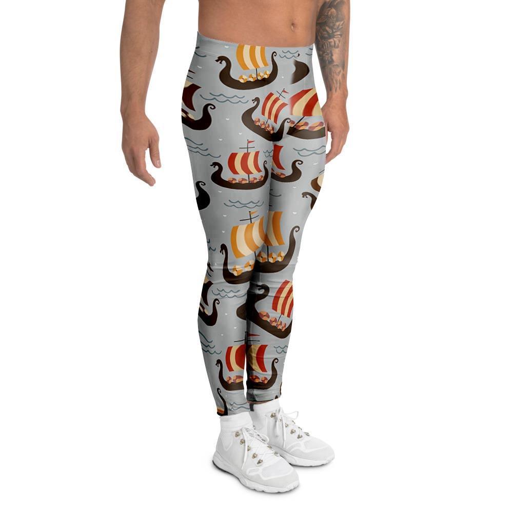 Viking Drakkar Ship Men's Leggings-grizzshop