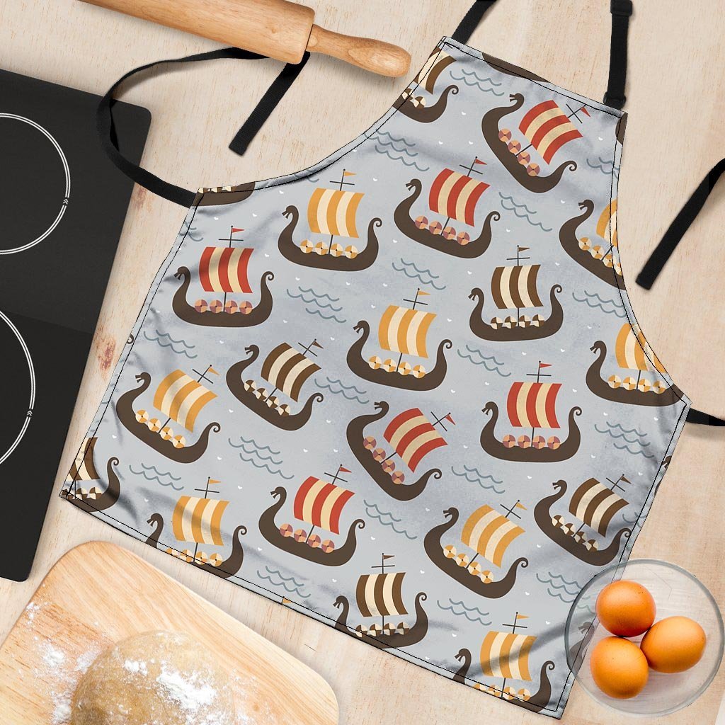 Viking Drakkar Ship Women's Apron-grizzshop