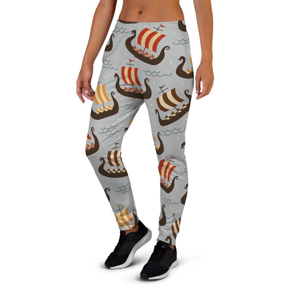 Viking Drakkar Ship Women's Joggers-grizzshop