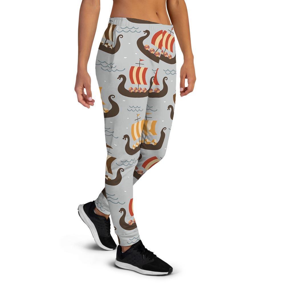 Viking Drakkar Ship Women's Joggers-grizzshop