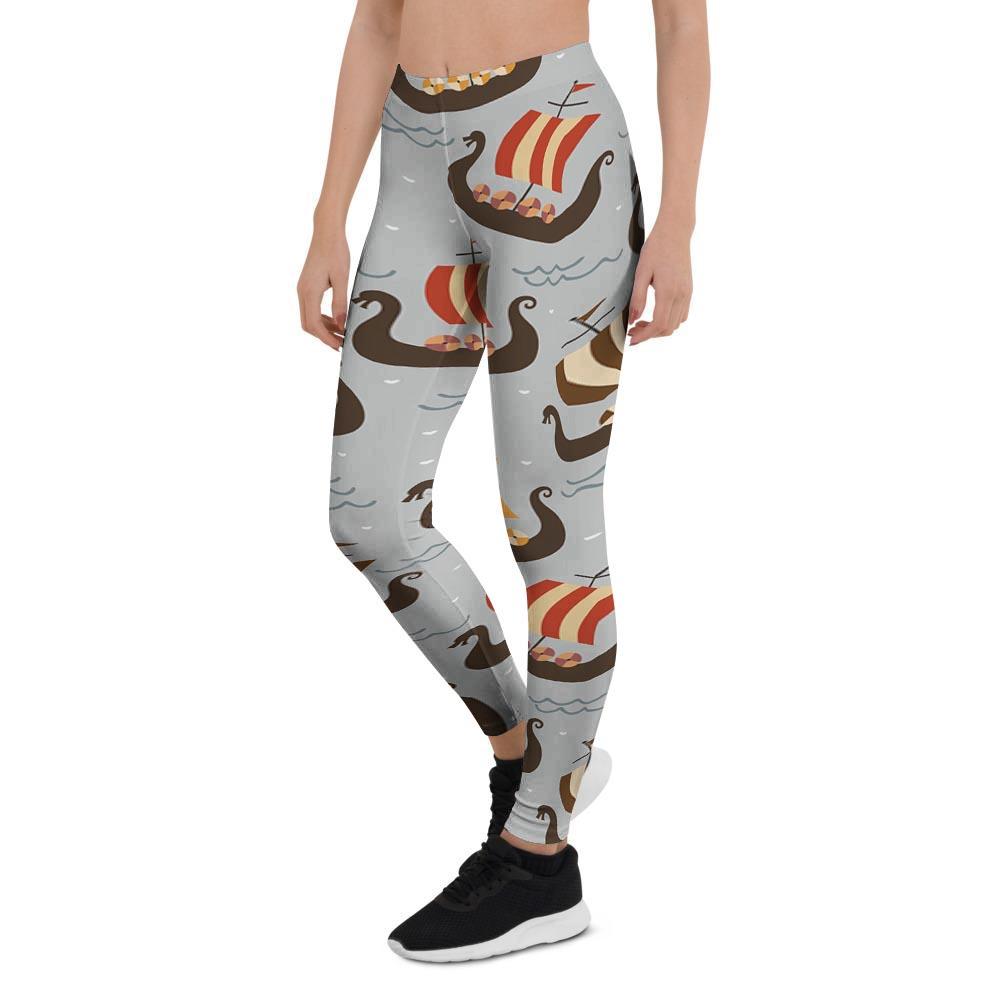 Viking Drakkar Ship Women's Leggings-grizzshop