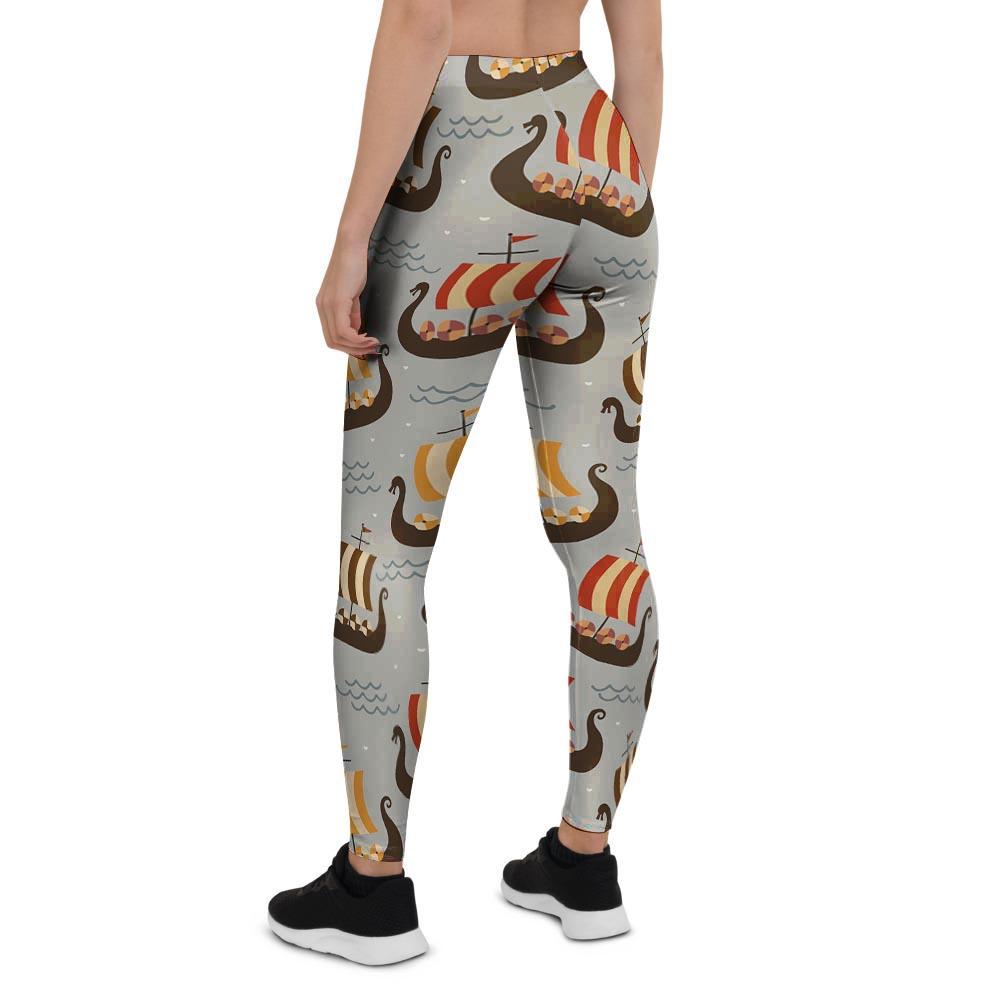 Viking Drakkar Ship Women's Leggings-grizzshop