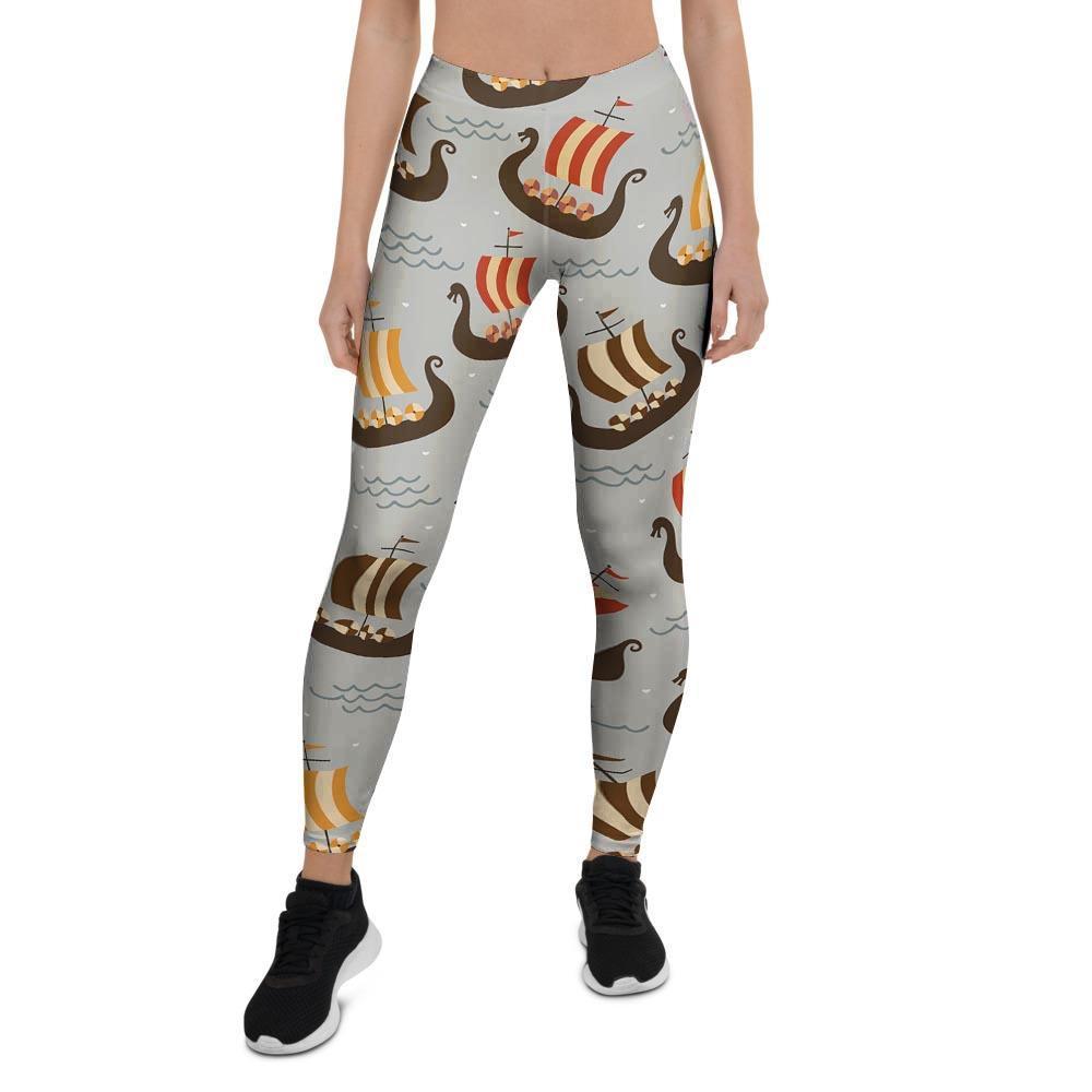 Viking Drakkar Ship Women's Leggings-grizzshop