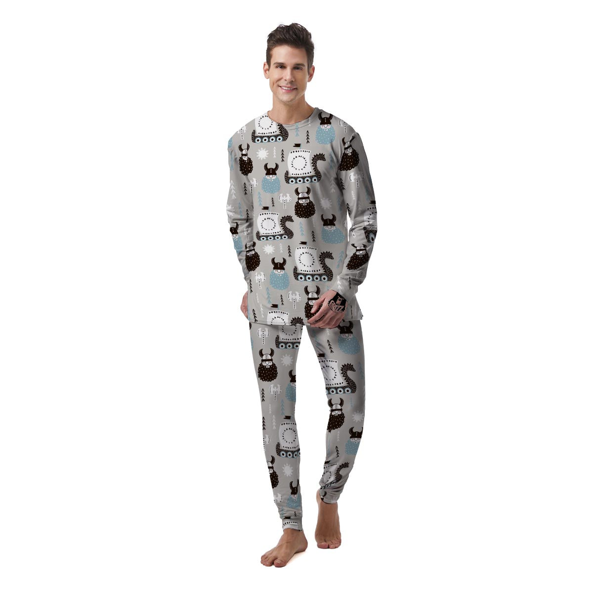 Viking Drakkar Valhalla Men's Pajamas-grizzshop