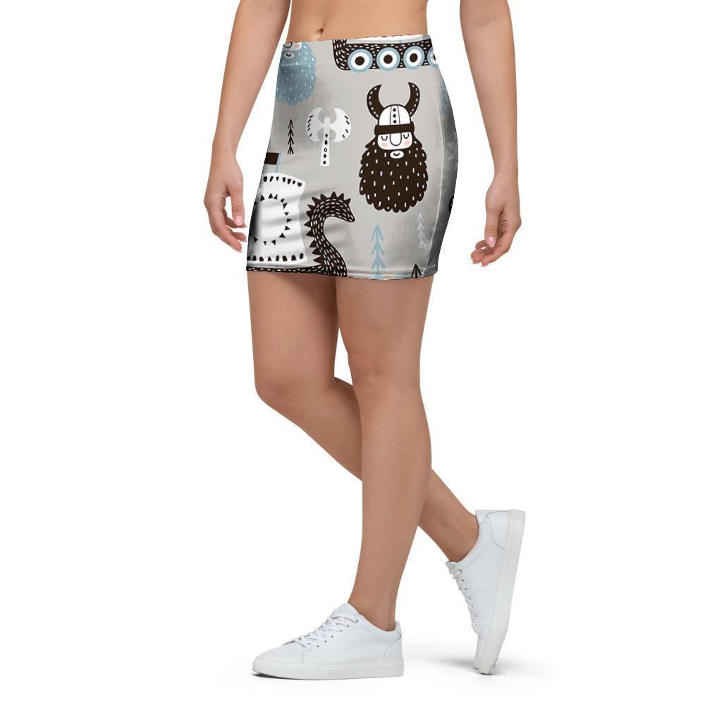 Viking Drakkar Valhalla Mini Skirt-grizzshop