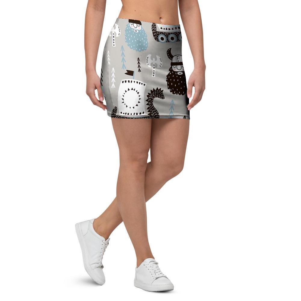 Viking Drakkar Valhalla Mini Skirt-grizzshop