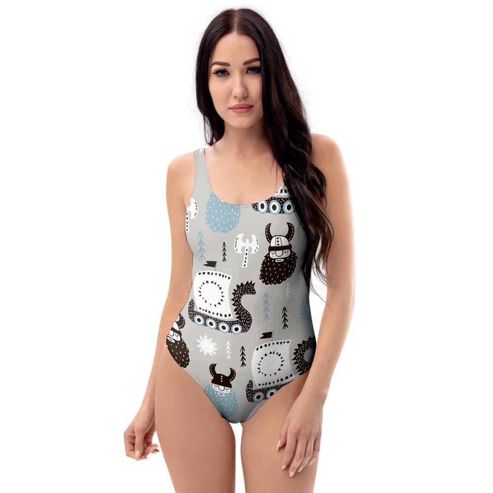 Viking Drakkar Valhalla One Piece Swimsuite-grizzshop