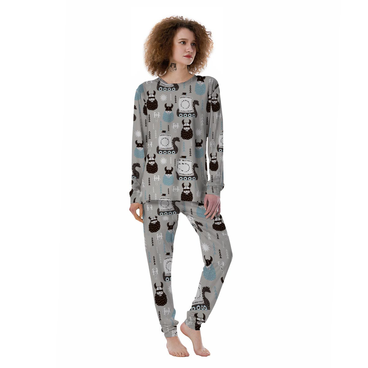 Viking Drakkar Valhalla Women's Pajamas-grizzshop