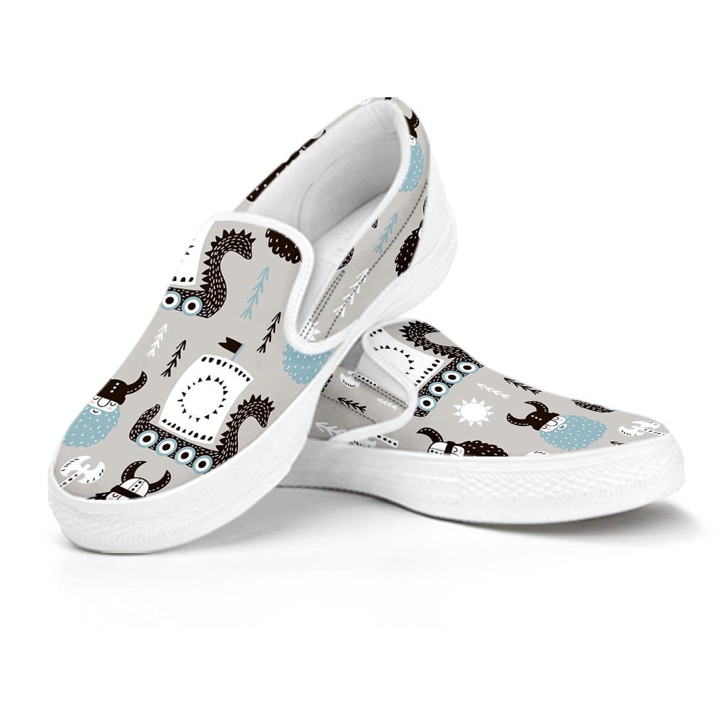 Viking Drakkar Valhalla Women's Slip On Sneakers-grizzshop