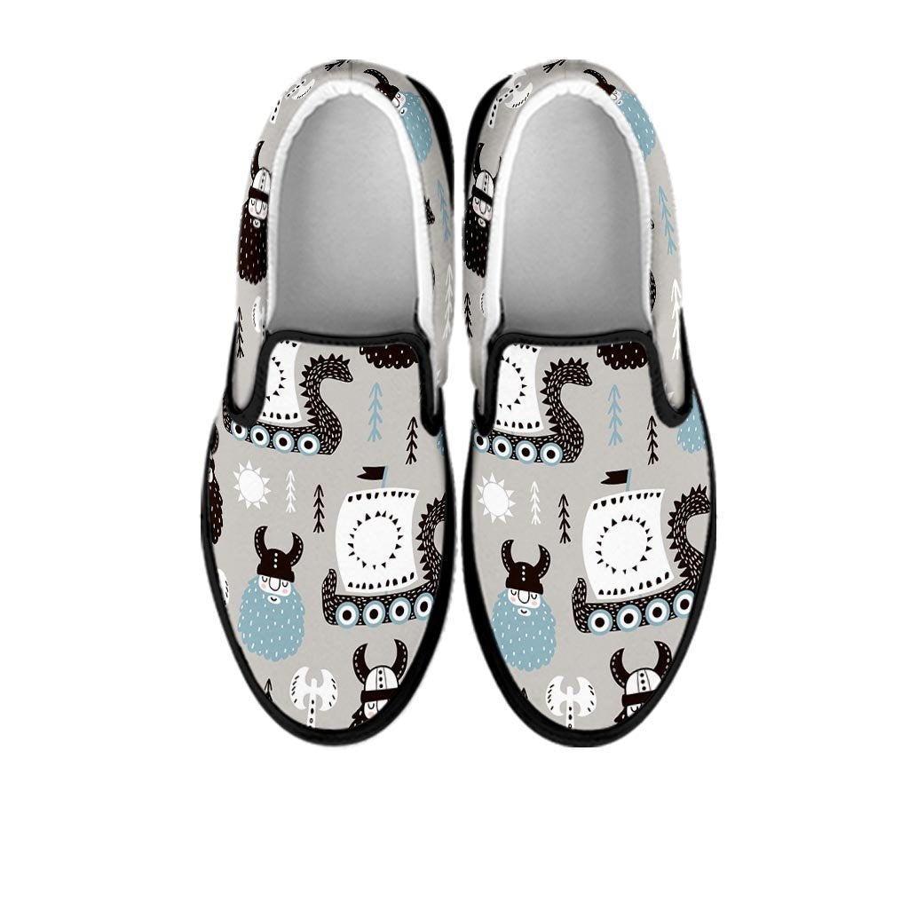 Viking Drakkar Valhalla Women's Slip On Sneakers-grizzshop