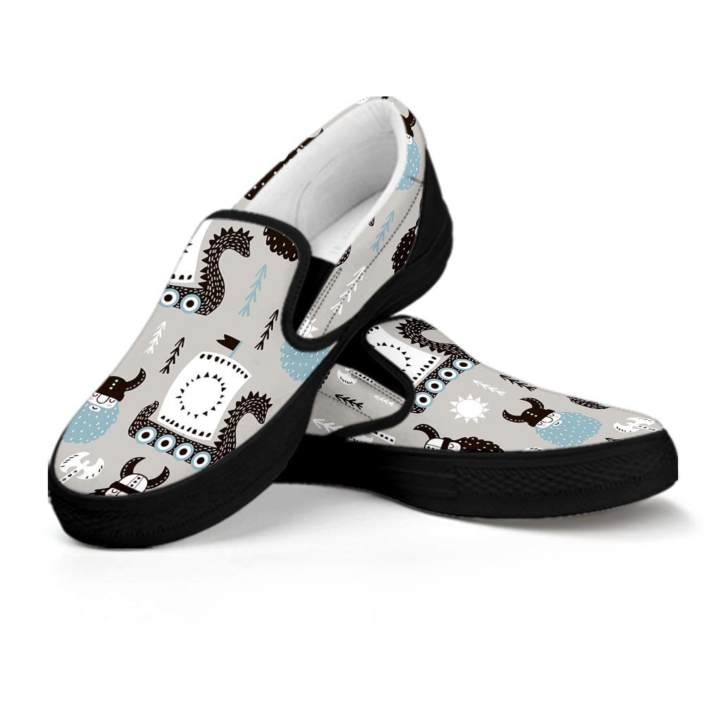 Viking Drakkar Valhalla Women's Slip On Sneakers-grizzshop