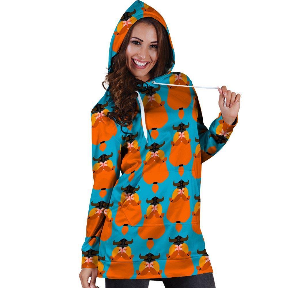 Viking Gnome Hoodie Dress-grizzshop