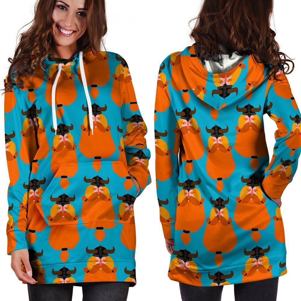 Viking Gnome Hoodie Dress-grizzshop