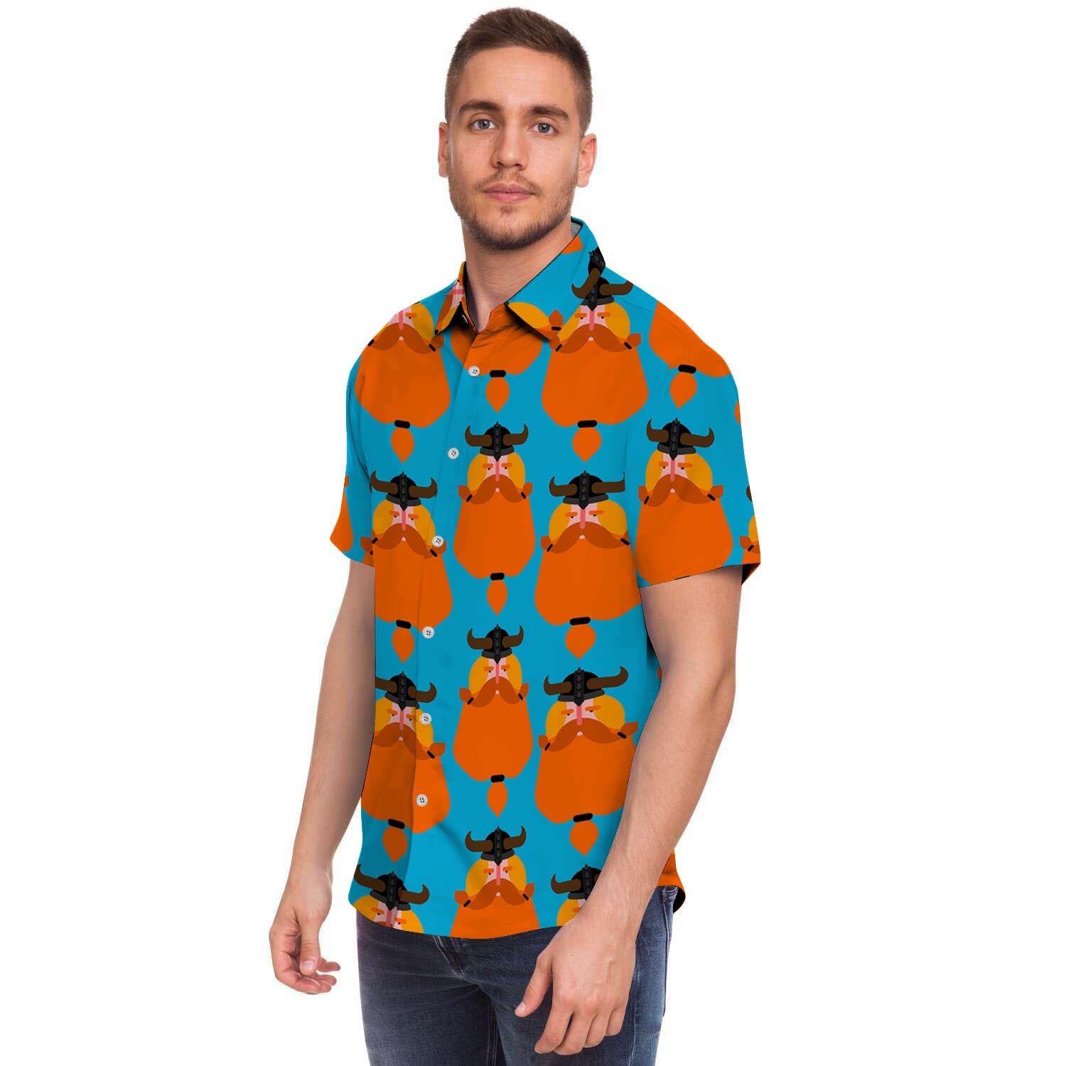Viking Gnome Men's Short Sleeve Shirt-grizzshop