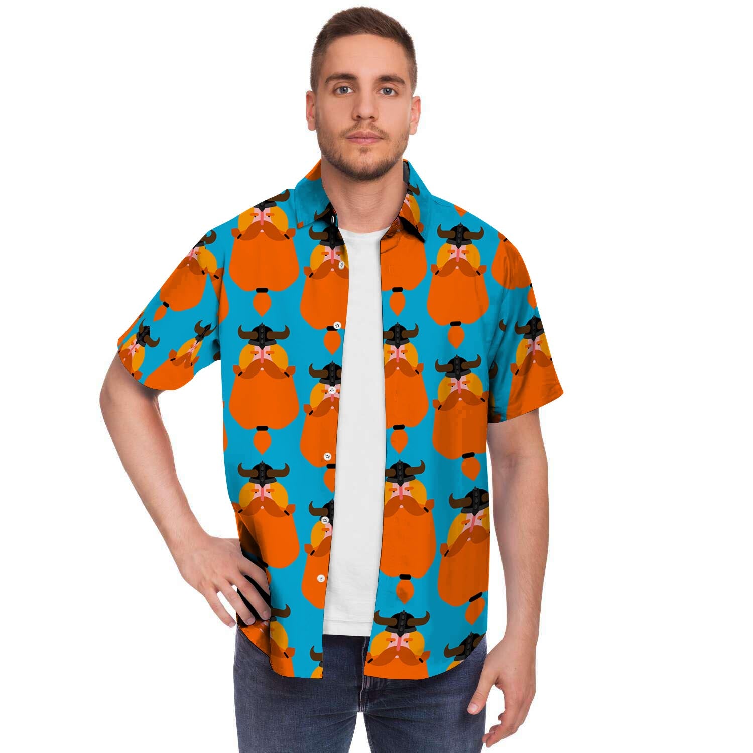 Viking Gnome Men's Short Sleeve Shirt-grizzshop