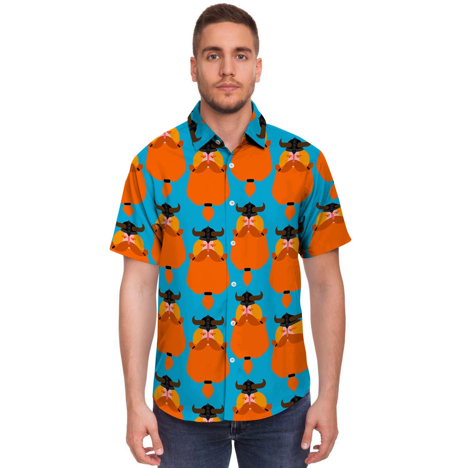 Viking Gnome Men's Short Sleeve Shirt-grizzshop
