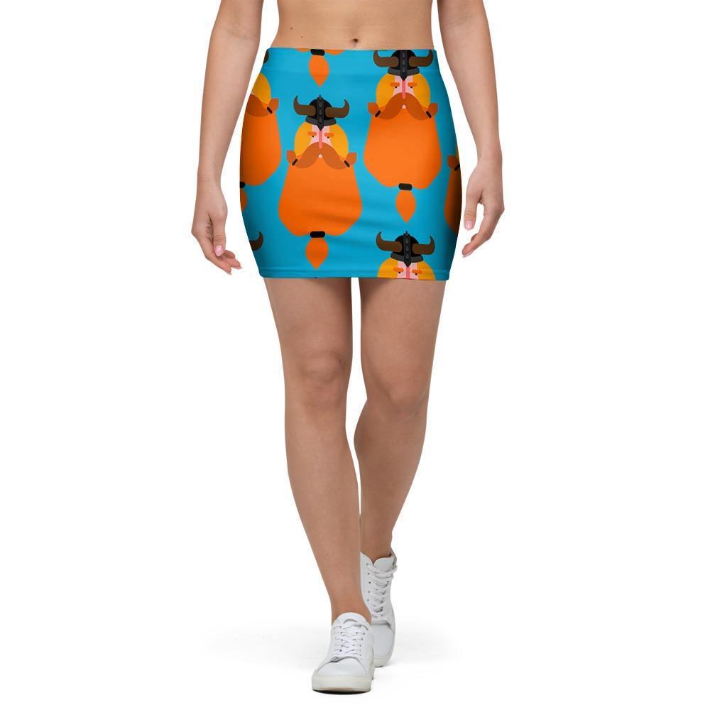 Viking Gnome Mini Skirt-grizzshop