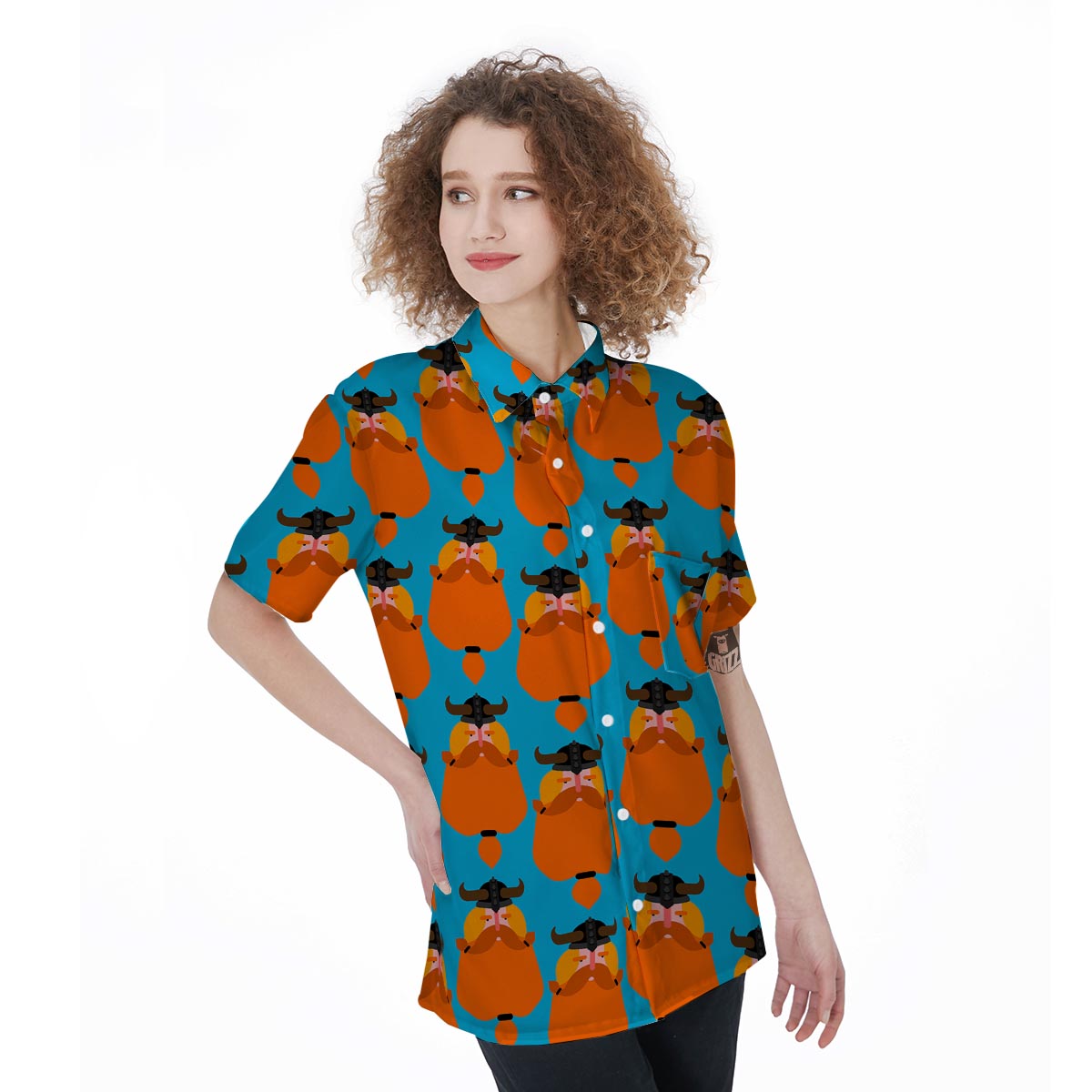 Viking Gnome Women's Short Sleeve Shirts-grizzshop