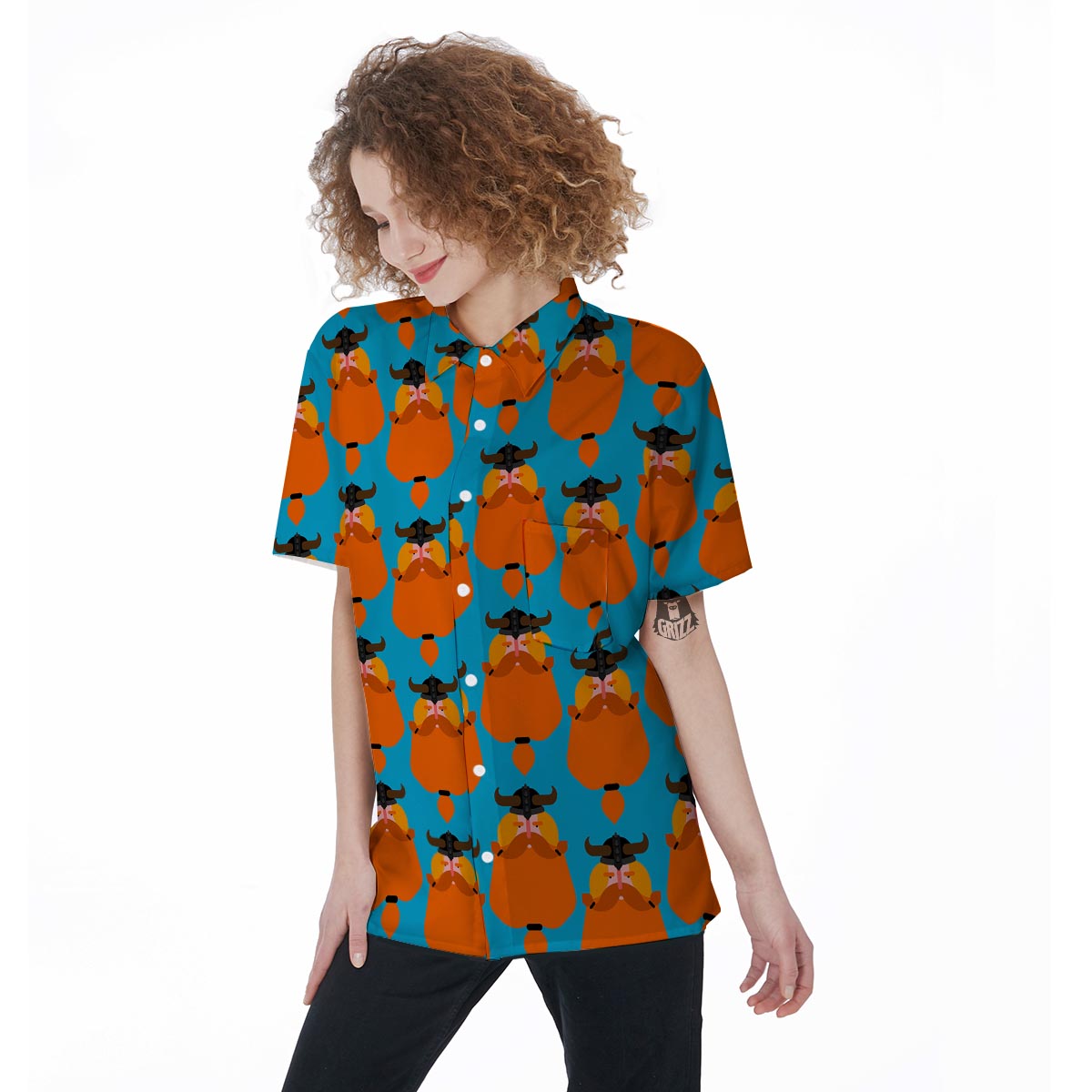 Viking Gnome Women's Short Sleeve Shirts-grizzshop