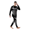 Viking God Odin White And Black Print Men's Pajamas-grizzshop