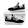 Viking God Odin White And Black Print White Athletic Shoes-grizzshop