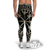 Viking Helm Of Terror Scandinavian Print Men's Leggings-grizzshop