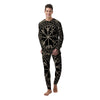 Viking Helm Of Terror Scandinavian Print Men's Pajamas-grizzshop