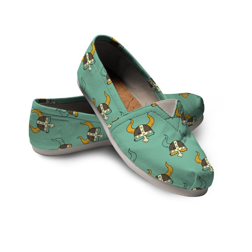 Viking Helmet Canvas Shoes-grizzshop