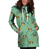 Viking Helmet Hoodie Dress-grizzshop